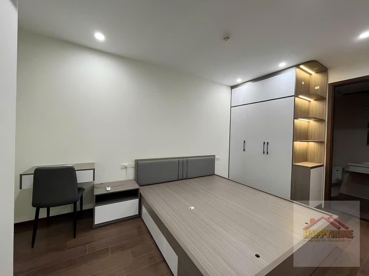 Giường hộp ngăn kéo đen trắng tiết kiệm không gian