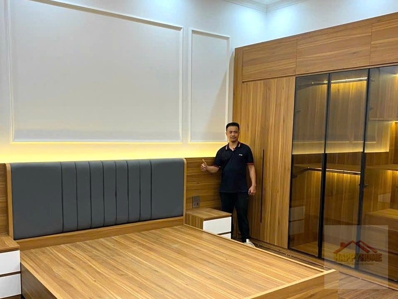Phòng ngủ bàn trang điểm gương phòng bé gái